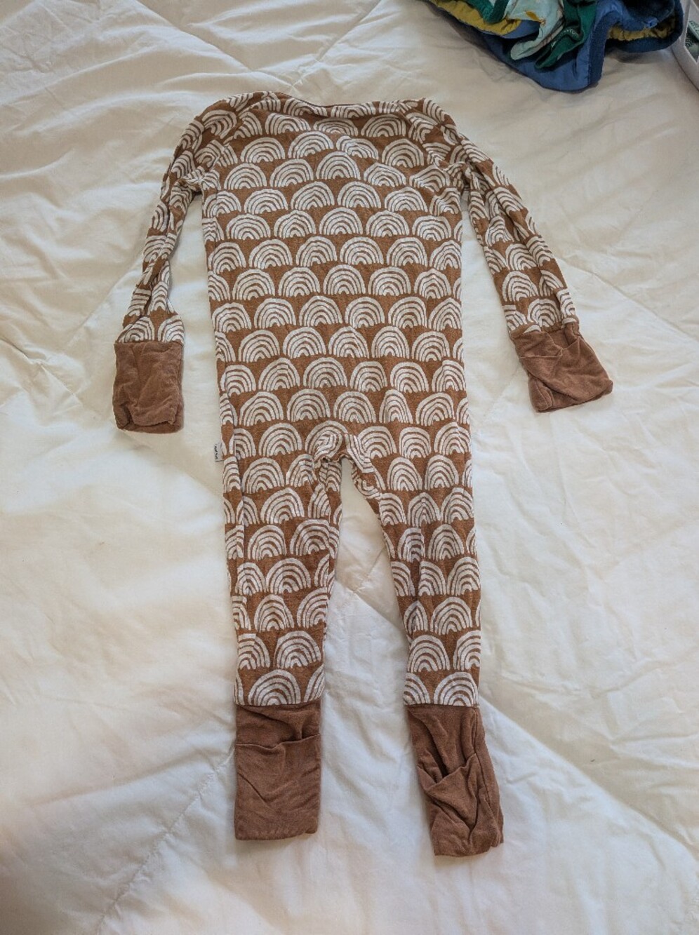 Little Sleepies Neutral Rainbow Zippy Long Sleeve